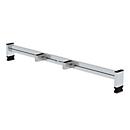 Munk retrofit traverse, nivello® ladderschoen, incl. bevestigingsmateriaal, B 1,2 m, stijlhoogte 73 mm