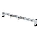 Munk retrofit traverse, nivello® ladderschoen, incl. bevestigingsmateriaal, B 1,2 m, stijlhoogte 98 mm
