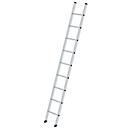 Munk® single rung ladder, aluminum, load capacity 150 kg, rung spacing 280 mm, W 350 mm, 9 rungs
