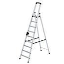 Munk trap, aluminium, enkelzijdige toegang, geribbelde treden, tot 150 kg, nivello® ladderschoenen, 9 treden