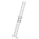Munk trapladder, 2-delig, nivello® traverse, stabiel op ongelijke ondergrond, binnen/buiten te gebruiken, 18 treden