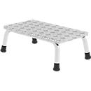 Munk-werkplatform, aluminium, gelaste buisconstructie, treden van trapplaat, antislip, tot 150 kg, tredeoppervlak B 550 x D 300 mm, 1 trede