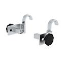 Munkop slot voor enkele ladders, schroefverbinding zonder gereedschap, compatibel met sport- en trapgaten, 2 stuks, ø 50 mm