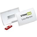 Naambadges met magneet, 40 x 75 mm, 10 stuks