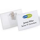 Name tag with combination clip, 54 x 90 mm, 50 pieces