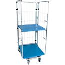 Nestable roll container, 3-sided, 1 middle shelf