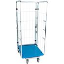 Nestable roll container, three-sided, without intermediate shelves