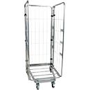 Nestbare rolcontainer, 3-zijdig, gegalvaniseerd, draagvermogen 500 kg