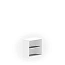 NEVADA boekenkast, 2 OH, B 800 x D 445 x H 810 mm, wit