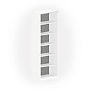 NEVADA boekenkast, 6 OH, B 800 x D 445 x H 2220 mm, wit 