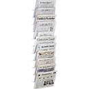 Newspaper holder, 400 x 1400, 11 compartments