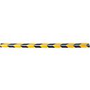 Nez de marche CleanGrip, à coller, pour le marquage des étapes selon la norme DIN 18040, L 1000 x l. 60 x H 30 mm, noir/jaune