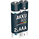 NiMH-Akku MaxE Micro AAA, 800 mAH, 2 Stück