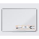 nobo Whiteboard Premium Plus, Stahl weiß emailliert, magnethaftend, B 1200 x H 900 mm, inkl. abnehmbarer Stiftablage und 1 Boardmarker