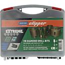 Norton Clipper Fliesenbohrkoffer Extreme VB, Ø 6-68 mm, Typ Sanitär, Diamantbohrkronen, M14-Anschluss, 9-teilig