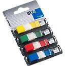 Notes auto-adhésives Flags INFO, 12.5 mm x 43 mm, 4 x 36 feuilles, classement par couleur