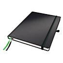 Notizbuch Leitz Complete, Format A4, 80 karierte Blatt, Hardcover-Einband, Lederoptik, FSC®-zertifiziert, schwarz