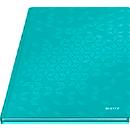 Notizbuch Leitz WOW, Format A4, 80 karierte Blatt, Hardcover-Einband, FSC®-zertifiziert, eisblau
