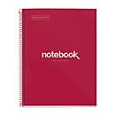 Notizbuch Miquelrius Emotions 1, A4, 80 Blatt kariert und blickdicht, gelocht, Spiralbindung, Hardcover, rot