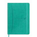 Notizbuch Oxford Signature, DIN A5, 80 Blatt, liniert, mit linkem Rand, Optik Paper®, türkis