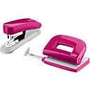 Novus perforator-nietmachine SET Evolution Twin Set fresh, roze