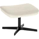 Nowy Styl Beinauflage Barrique, für Drehsessel Barrique, bis 110 kg, Polyesterbezug/Aluminium, cremebeige/schwarz