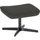 Nowy Styl Beinauflage Barrique, für Drehsessel Barrique, bis 110 kg, Polyesterbezug/Aluminium, dunkelgrau/schwarz