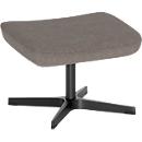 Nowy Styl Beinauflage Barrique, für Drehsessel Barrique, bis 110 kg, Polyesterbezug/Aluminium, taubengrau/schwarz