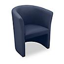 Nowy Styl Cocktailsessel CLUB, Kunstleder, voll gepolstert, Sitzhöhe 450 mm, dunkelblau