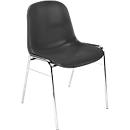 Nowy Styl Formschalenstuhl Beta, stapelbar, desinfektionsmittelbeständig, Sitzhöhe 460 mm, anthrazit