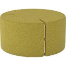Nowy Styl Sitzpouf Tri.Ply M, modular, Blazer-Stoff, ø 85 cm, gelb