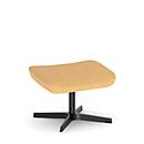 NowyStyl Beinauflage Barrique, für Drehsessel Barrique, bis 110 kg, Polyesterbezug/Aluminium, brassgold/schwarz