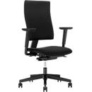 NowyStyl Bürostuhl 4ME, Synchronmechanik, ohne Armlehnen, höhenverstellbare Rückenlehne, schwarz/schwarz