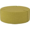 NowyStyl Sitzpouf Tri.Ply L, modular, Blazer-Stoff, ø 115 cm, gelb