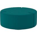 NowyStyl Sitzpouf Tri.Ply L, modular, Blazer-Stoff, ø 115 cm, petrol