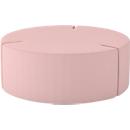 NowyStyl Sitzpouf Tri.Ply L, modular, Blazer-Stoff, ø 115 cm, rosa