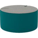 NowyStyl Sitzpouf Tri.Ply M, modular, Blazer-Stoff, ø 85 cm, grau/petrol