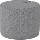 NowyStyl Sitzpouf Tri.Ply S, modular, Blazer-Stoff, ø 55 cm, grau