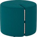 NowyStyl Sitzpouf Tri.Ply S, modular, Blazer-Stoff, ø 55 cm, petrol