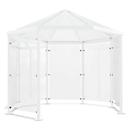 Octagonal smoking pavilion model Paris (without side walls), traffic white RAL 9016