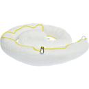 Oil containment barrier, absorption 185 l, PP fibres, L 5000 x ø 130 mm, white, 2 pcs.