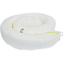 Oil containment barrier, absorption 291 l, PP fibres, L 5000 x ø 200 mm, white, 2 units
