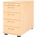 Onderkast Breno 13333, lade voor keukengerei, B 428 x D 800 x H 720-760 mm, spaanplaat, esdoorn