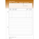 Oneco Tagesrapporte, A5, braun/weiss, 5 Blocks