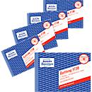 Ontvangstbewijs Avery Zweckform 1736-5, incl. BTW, A6 liggend formaat, 5 blokken met elk 2 x 40 vel, FSC® papier, wit/geel