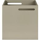 Opbergbox Berlin, van stevige spaanplaat, 340 mm, grijs