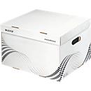 Opbergdozen easyboxx - gerecycled karton - L formaat - B 433 x D 364 x H 263 mm - wit - 10 stuks