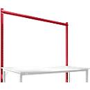 Opbouwframe, Basistafel SPECIAAL werktafel-/werkbanksysteem UNIVERSAL/PROFI, 2000 mm, robijnrood