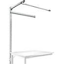 Opbouwframe met giek, Aanbouwtafel SPECIAAL werktafel-/werkbank UNIVERSAL/PROFI, 1250 mm, lichtgrijs