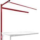 Opbouwframe met giek, Aanbouwtafel STANDAARD werktafel-/werkbank UNIVERSAL/PROFI, 1750 mm, robijnrood